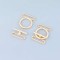 Factory Wholesale Hardware Crafts Chain Buckle Gold Metal Horse Bit Shoe Buckles