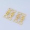 Factory Wholesale Hardware Crafts Chain Buckle Gold Metal Horse Bit Shoe Buckles