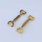 Factory Wholesale Hardware Crafts Chain Buckle Gold Metal Horse Bit Shoe Buckles