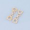 Factory Wholesale Hardware Crafts Chain Buckle Gold Metal Horse Bit Shoe Buckles