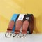 Custom Casual Fashion Vintage Devise Brown Needlepoint Embroidery Pin Buckle Genuine Leather Belts For Men