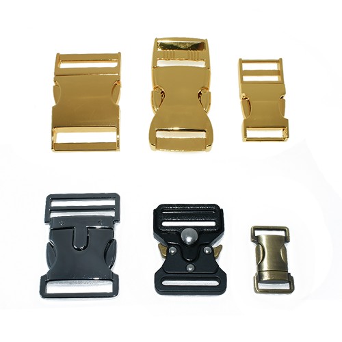 Tanai Metal Quick Side Release Buckle Bracelet Clip Clasps For Leather Strap Dog Collars