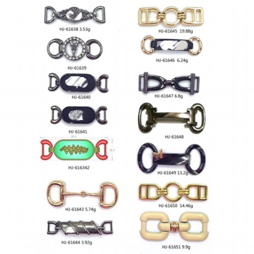 Customized Various Styles Metal Shoes Buckles Decorative Chain For Slippers With Brand Logo