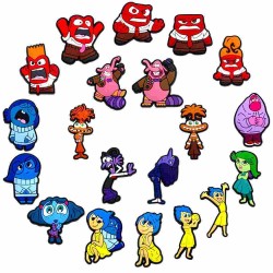 2025 New Custom Inside Out Shoe Accessories Luxury Designer Charms For Shoes Hot Selling Custom Pvc Clog Charm Buckle