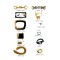 High Quality Various Styles Fashion Metal Shoe Buckle Strong Chain Ready For Diy For Slipper Use