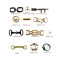 High Quality Various Styles Fashion Metal Shoe Buckle Strong Chain Ready For Diy For Slipper Use