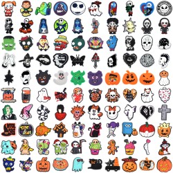 Gh2025 New Halloween Designs Pvc Charms Clogs Buckled Shoe Custom Buckles For Shoes Shoe Decorations Accessories
