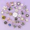 New Arrival Metal Shoe Charms Jewel Stone Shoe Parts&accessories Custom Logo Designer Bling Shoe Charms Decoration