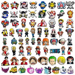 Xx Wholesale Custom Cartoon Japan Anime Pvc & Rubber & Decorate Accessories One Piece For Clog Shoes Charms Buckle