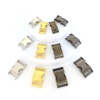 Factory Wholesale Gold Silver Antique Brass Black Color Metal Side Release Buckle