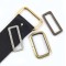 Meetee 16-50mm Alloy Oblong Rectangle Buckle Garment Hardware Accessories Square Ring Buckles For Bag