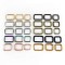Meetee 16-50mm Alloy Oblong Rectangle Buckle Garment Hardware Accessories Square Ring Buckles For Bag