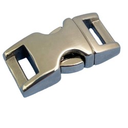 Stainless Steel Quick Release Cuban Chain Lock Clasps Rope Bracelet Buckle 10mm Outdoor Sports