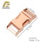 Zinc Alloy Heavy Duty Rose Gold 15mm Side Releae Buckle Metal Buckle Accessories