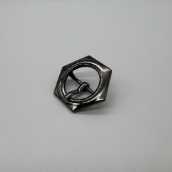 Adjustable 18mm Hexagonal Pin Buckle For Leather Strap Professional Zinc Alloy Shoe Buckle Pin Buckle Clasp Clip Connector