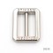Nickel Logo Custom Engraved Slider Buckle Metal Adjuster Buckle For Bag