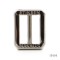 Nickel Logo Custom Engraved Slider Buckle Metal Adjuster Buckle For Bag