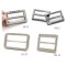 Nickel Logo Custom Engraved Slider Buckle Metal Adjuster Buckle For Bag