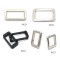 Nickel Logo Custom Engraved Slider Buckle Metal Adjuster Buckle For Bag