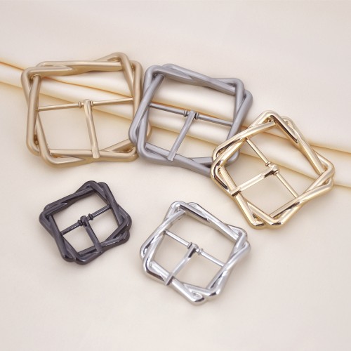 Bsci High Quality Bags Accessory Metal Gold/silver/black Belt Buckle Shoe Accessories Shoes Buckle For Wholesale