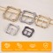 Bsci High Quality Bags Accessory Metal Gold/silver/black Belt Buckle Shoe Accessories Shoes Buckle For Wholesale