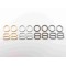 Underwear Accessories 0 Ring 8 Shape Adjustable Buckle Bra Swimsuit Anti-slip Metal Buckle Bikini Connector