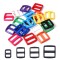 Color Plastic Buckle Ribbon Three-gear Buckle Luggage Backpack Adjustment Square Tri Glide Slides Buckle