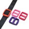 Color Plastic Buckle Ribbon Three-gear Buckle Luggage Backpack Adjustment Square Tri Glide Slides Buckle