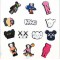 Wholesale Kaws Anime Cartoon Beast Kwas Clog Charms Soft Rubber Shoe Buckle For Boys Clog Charm Shoe Accessories