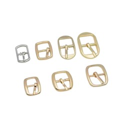 Custom Shoe Pin Buckle Bag Parts Accessories Single Prong Strap Buckles Center Bar Belt Buckle