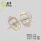 Custom Shoe Pin Buckle Bag Parts Accessories Single Prong Strap Buckles Center Bar Belt Buckle