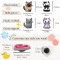 Popular Designer Food Animals Clog Sandals Charms Flex Rubber Silicone Material Beer Coffee Drink Shoe Regular Buckles Clip Set