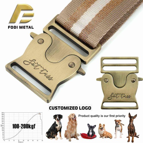 Fast Delivery 38mm Side Release Metal Collar Buckle For Pet Product