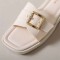 Fashion Slippers Ladies Summer Wear Non-slip Beach Shoes New Square Buckle Flat Bottom Casual Sandals Wholesale