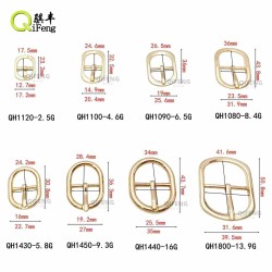 Wholesale Elliptic Tri-glide Buckle Metal Oval Tri-glide Slide Buckle With Pin Metal Bag Strap Shoe Accessories