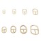 Wholesale Elliptic Tri-glide Buckle Metal Oval Tri-glide Slide Buckle With Pin Metal Bag Strap Shoe Accessories