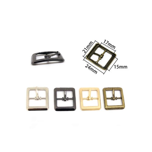 Customized Accessories Shiny Golden Metal Pin Belt Buckle,Square Pin Belt Buckles