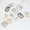 Bags Strap Leather Belt Buckle Metal Crystal Rhinestone Square Shoe Pin Buckle Accessories