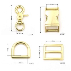 1 Inch Pvd Coated Quick Release Buckle Metal Dog Collar Metal Buckle