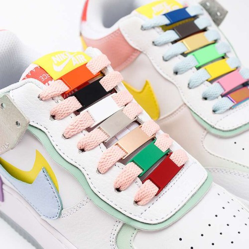 Custom Carved Shoes Decorative Charm Shoelace Buckle Sneaker Metal Shoes Lace Label Shoes Af1