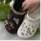 Luxury Metal Brand Designers Metal Luxury Bling Custom Shoe Charms Clog Shoes Decoration Rhinestone Metal Disigners Wholesale