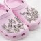 Wholesale Custom Luxury Shoe Buckles Metal Pendant Shoe Charm Letter Animal Clogs Charm Gold Bling Clogs Shoe Accessory Bulk