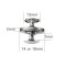 Ultra-thin Double Cap Snap Button Strong Magnet 14mm 18mm Leather Luggage Clothing Buckle Metal Beads Hidden Rivet Suction