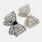 Fashion High Quality Rhinestone Bling Lady Shoe Accessories Leather Shoe Wedding Bowknot Buckle Holeshoe Upper Decor Wholesale