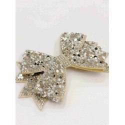 Fashion Diamond Bow Shoe Decorations Rhinestone Metal Charm Appliques Heading Sandals Clinic Shoes With Shoe Buckle Type Hook