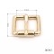 Gold Plated Bag Strap Buckle Metal Adjustable Roller Pin Buckle For Bag Fittings