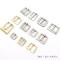 Gold Plated Bag Strap Buckle Metal Adjustable Roller Pin Buckle For Bag Fittings