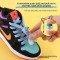 No Tie Necessary Kids Elastic Shoelace Buckles Flat Colorful Polyester Spring Buckles With Feature Lazy Kidsren&#39;s Shoe Fastener