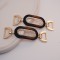 Direct Factory Black Rose Gold Nickel Alloy Decorative Metal Buckles Diamond Chains Drill Shoes Buckles
