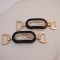 Direct Factory Black Rose Gold Nickel Alloy Decorative Metal Buckles Diamond Chains Drill Shoes Buckles